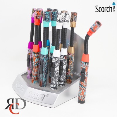 SCORCH TORCH PENCIL W/ BENDABLE HEAD W/ VIBRANT DESIGN 12CT/ DISPLAY